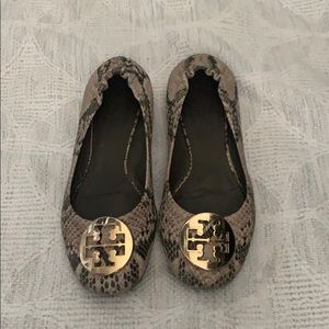 TORY BURCH Snake Skin flats